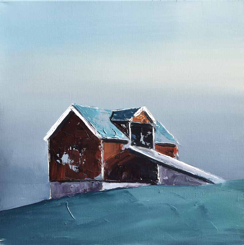 Rød løe 30x30